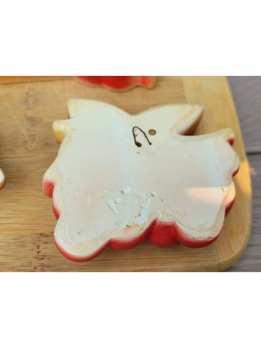Vintage Miller Studio Cherry Fruit Chalkware Wall Plaques Set Of 4 Small USA